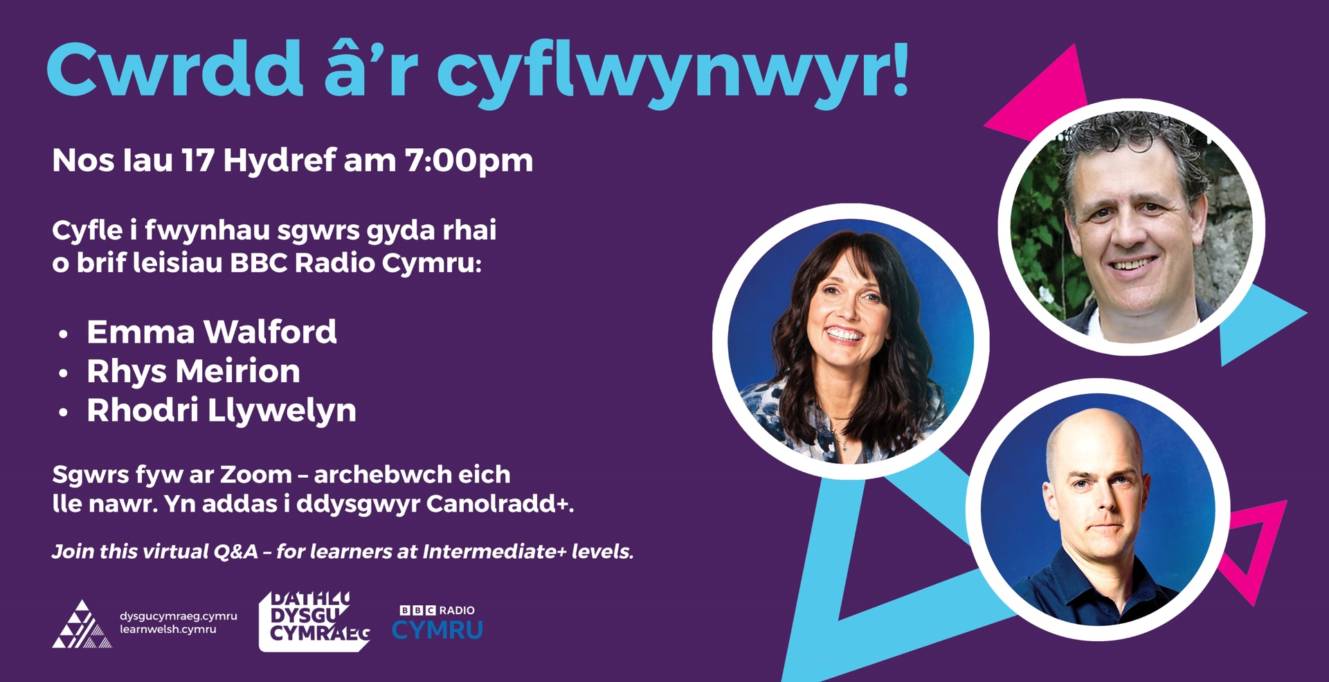Wythnos Dathlu Dysgu Cymraeg - Meet the presenters!